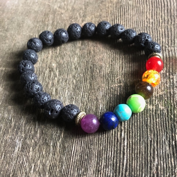 Musical Wishes Jewelry - 🔥HOT SALE🔥7 Stone Chakra Lava Rock  Bracelet